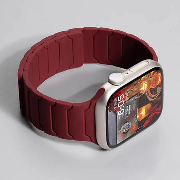 Magnetic Silicone Strap for Apple Watch Band Ultra 2 49mm 45mm 41mm Bracelet for Iwatch Series 9 8 7 6 SE 5 4 38 42mm 44mm 40mm